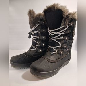 Vista Pro-Tex Snow Boots with Custom Courmayeur Mont Blanc Patches Sz 9 💚
